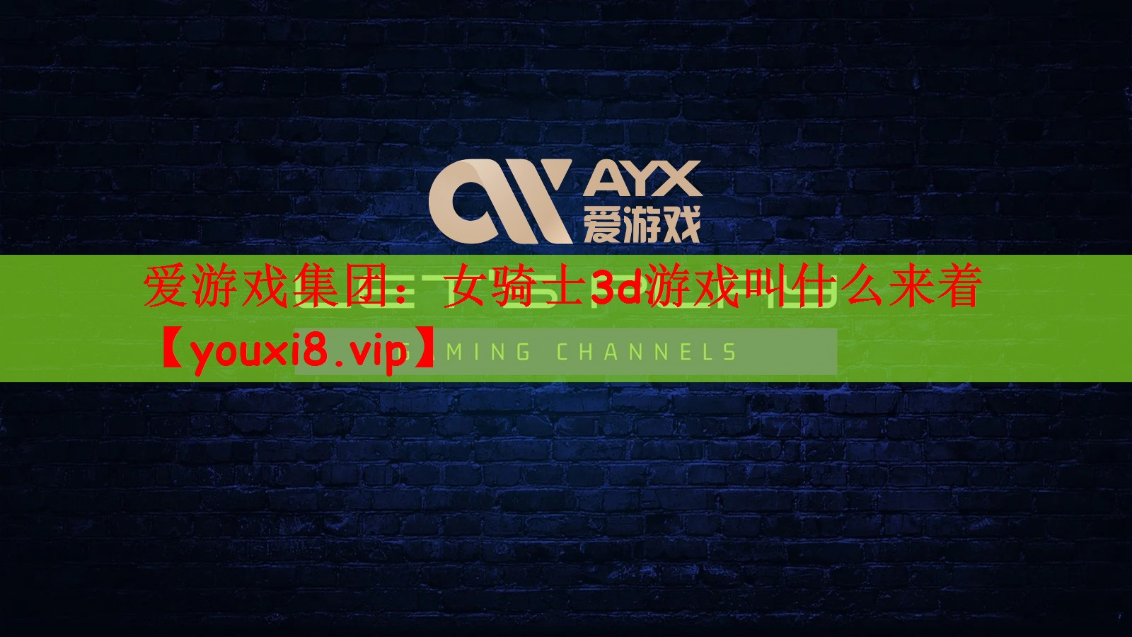 爱游戏集团：女骑士3d游戏叫什么来着