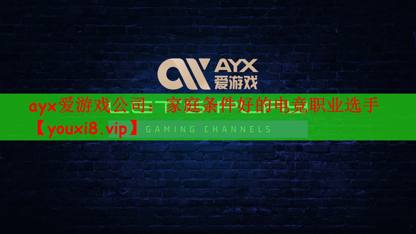 家庭条件好的电竞职业选手